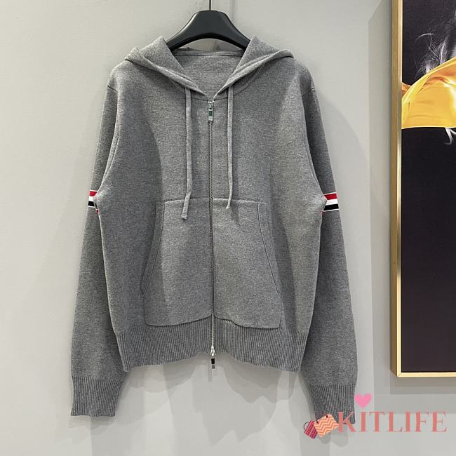 Kitlife thom browne Hoodie gray - 1