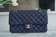 Kitlife Chanel flap bag navy color caviar leather - 25cm - 1