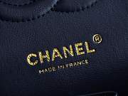 Kitlife Chanel flap bag navy color caviar leather - 25cm - 6