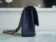 Kitlife Chanel flap bag navy color caviar leather - 25cm - 4