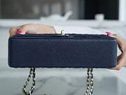Kitlife Chanel flap bag navy color caviar leather - 25cm - 2