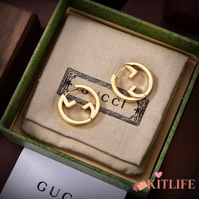 Gucci earing gold - FREE GIFT - 1