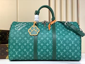 kitlife LV Keepall Bandoulière 45 green bag - 55 x 31 x 26 cm