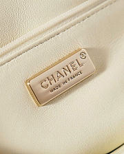 kitlife Chanel Evening Bag Sequins & Gold-Tone Metal White & Silver - 20x10x7cm - 4