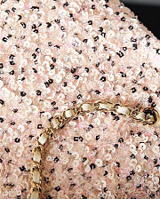 kitlife Chanel Evening Bag Sequins & Gold-Tone Metal White & Silver - 20x10x7cm - 5