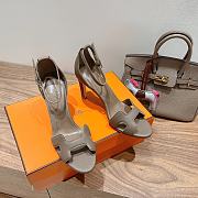 kitlife Hermes Sandals Heel height 7 cm gray - 1