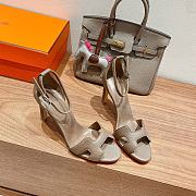 kitlife Hermes Sandals Heel height 7 cm gray - 2