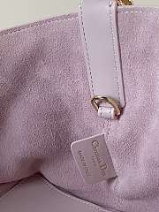 kitlife Small Dior Toujours Bag Pale Pink Macrocannage Calfskin - 23 x 14 x 12 cm - 3