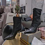 kitlife jimmy choo Scarlett Ankle Boot 95 Black Nappa Leather Boots  - 4