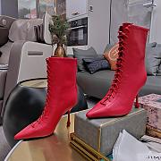 kitlife jimmy choo Scarlett Ankle Boot 95 red Nappa Leather Boots - 6