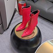 kitlife jimmy choo Scarlett Ankle Boot 95 red Nappa Leather Boots - 5