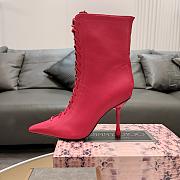 kitlife jimmy choo Scarlett Ankle Boot 95 red Nappa Leather Boots - 3