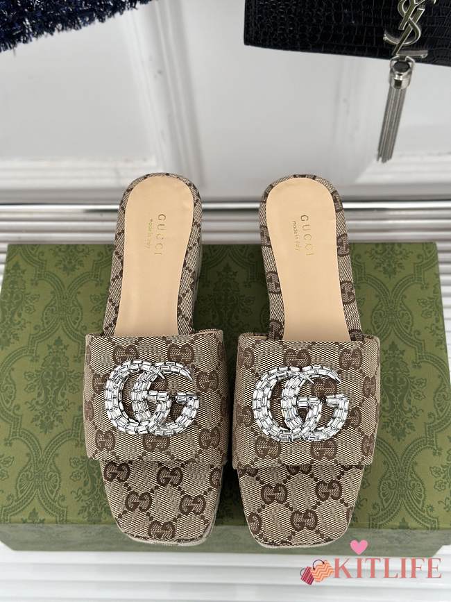 Kitlife Gucci laides slides brown - 1