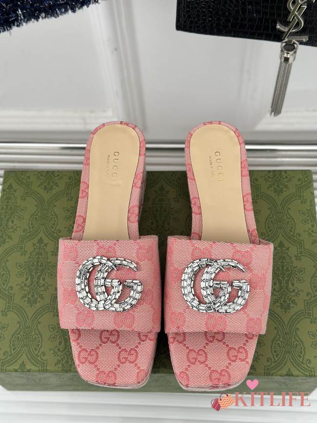 Kitlife Gucci laides slides Pink - 1