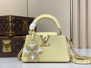 kitlife Louis vuitton Capucines East-West Mini yellow bag - 12 x 8 x 22 cm