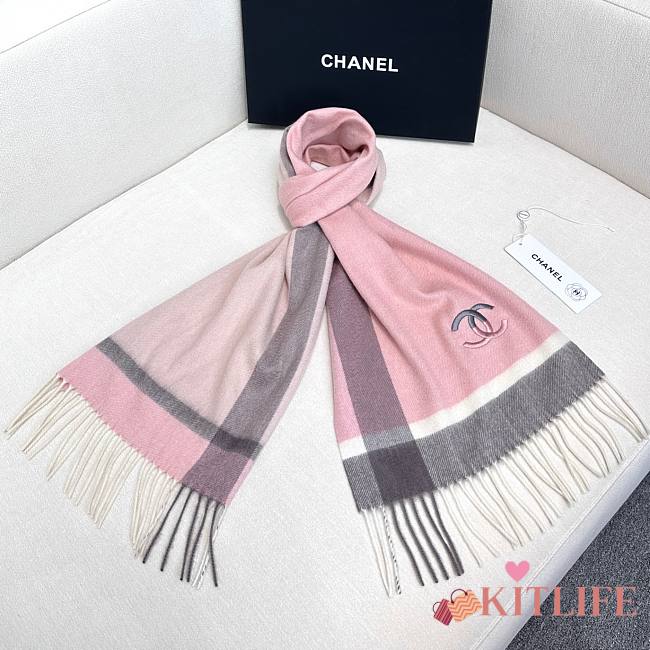 Kitlife chanel Scarf pink 32*180CM - 1