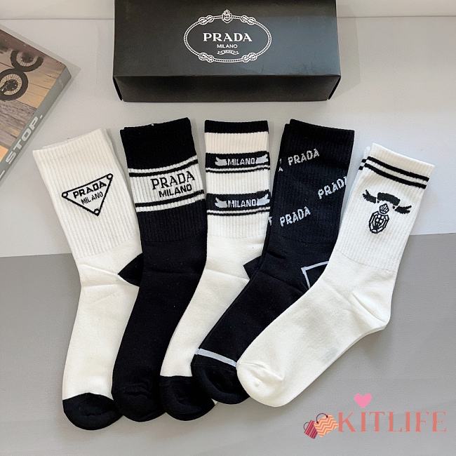 Kitlife Prada Set 5 Socks - A - 1