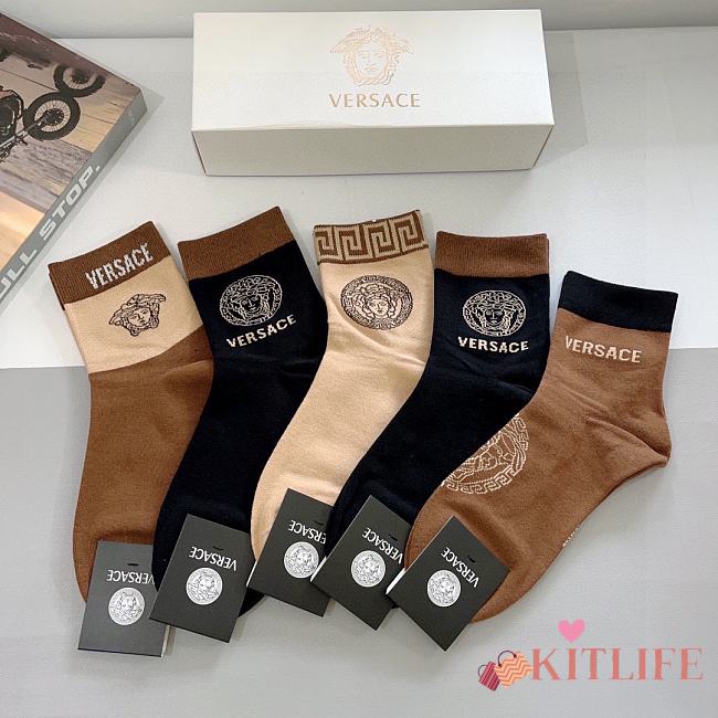 Kitlife versace Set 5 Socks - A - 1