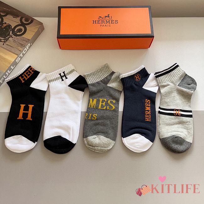 Kitlife hermes Set 5 Socks - B - 1