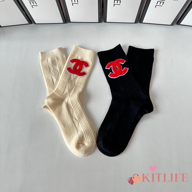 Kitlife Chanel Set 2 Socks - A - 1