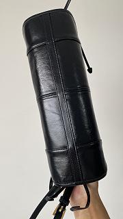 Kitlife Prada Women's Black Leather Top-handle Bag - 32x15x12cm - 6