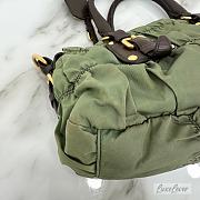 Prada Shoulder Bag in Green Nylon -  37x18x12 cm - 4