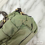 Prada Shoulder Bag in Green Nylon -  37x18x12 cm - 2