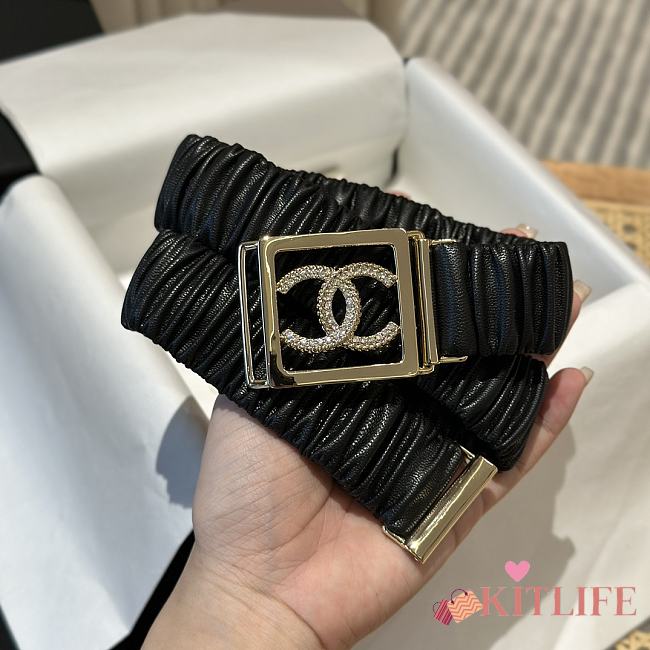 Kitlife Chanel Belt black 3cm - N - 1