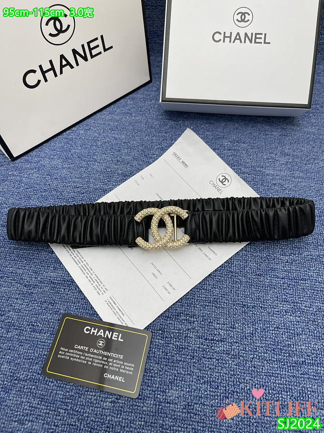 Kitlife Chanel Belt black 3cm - NN - 1