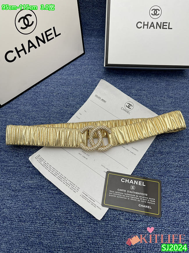 Kitlife Chanel Belt black 3cm - AA - 1