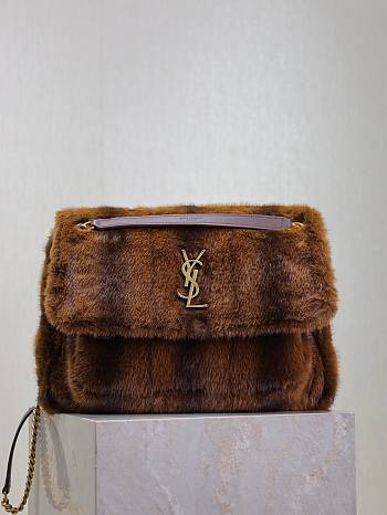 kitlife Saint Laurent NIKI in shearling bag - 32x23x9 cm