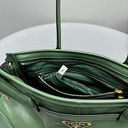 Kitlife Prada medium triangle-logo belted handbag green bag - 32x15x13cm - 5