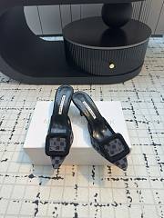 Kitlife Manolo Blahnik Black Maysalebi Mules 7cm - 6