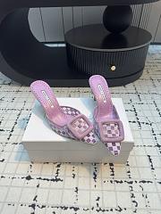 Kitlife Manolo Blahnik Violet Maysalebi Mules 7cm - 4