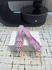 Kitlife Manolo Blahnik Violet Maysalebi Mules 7cm - 3