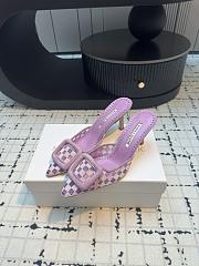 Kitlife Manolo Blahnik Violet Maysalebi Mules 7cm - 2