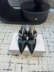 kitlife Manolo Blahnik Maidugura 90mm satin mules black - 1