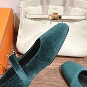 kitlife Hermes flats ballet velvet - 3