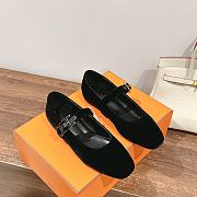kitlife Hermes flats ballet velvet black - 5