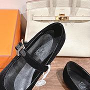 kitlife Hermes flats ballet velvet black - 3