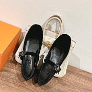 kitlife Hermes flats ballet velvet black - 2
