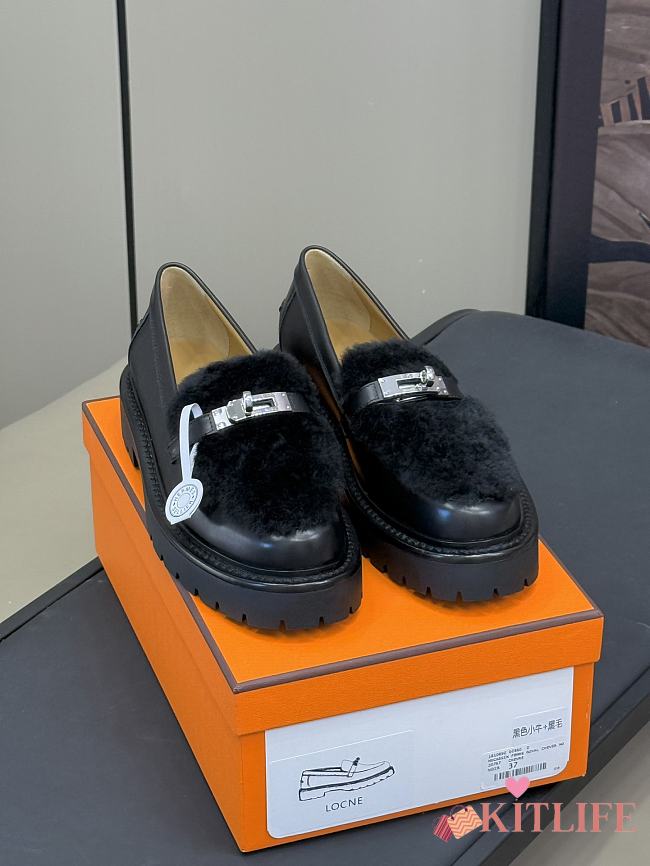 kitlife Hermes Icone loafer black - 1