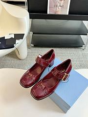 Kitlife Prada Patent leather Mary Jane pumps height 35 mm red - 5