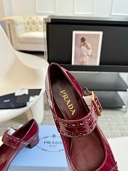 Kitlife Prada Patent leather Mary Jane pumps height 35 mm red - 4