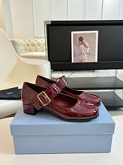 Kitlife Prada Patent leather Mary Jane pumps height 35 mm red - 3