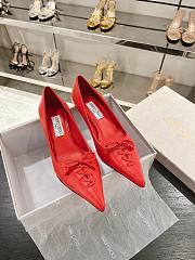 kitlife jimmychoo Scarlett 50 red Nappa Leather Pumps - 1