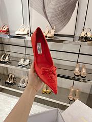 kitlife jimmychoo Scarlett 50 red Nappa Leather Pumps - 4