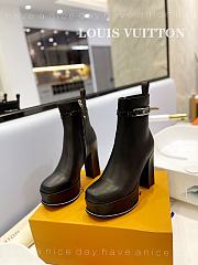 kitlife Louis Vuitton Fame Platform Ankle Boots ‘Black’ 1AABKA - 1