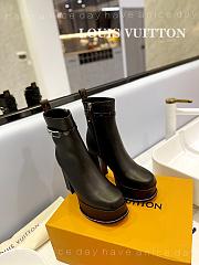 kitlife Louis Vuitton Fame Platform Ankle Boots ‘Black’ 1AABKA - 6