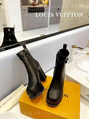 kitlife Louis Vuitton Fame Platform Ankle Boots ‘Black’ 1AABKA - 3